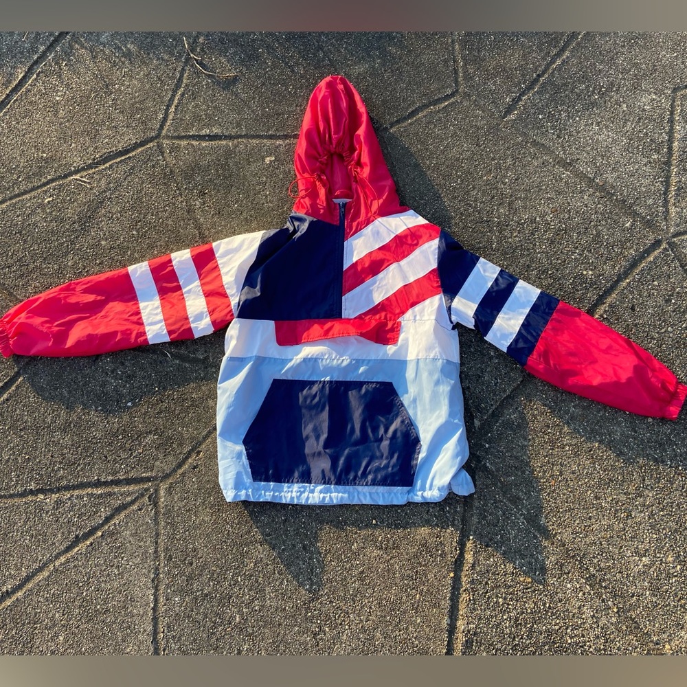 Bleecker and Mercer Multi-Color Pullover Windbreaker Size Medium